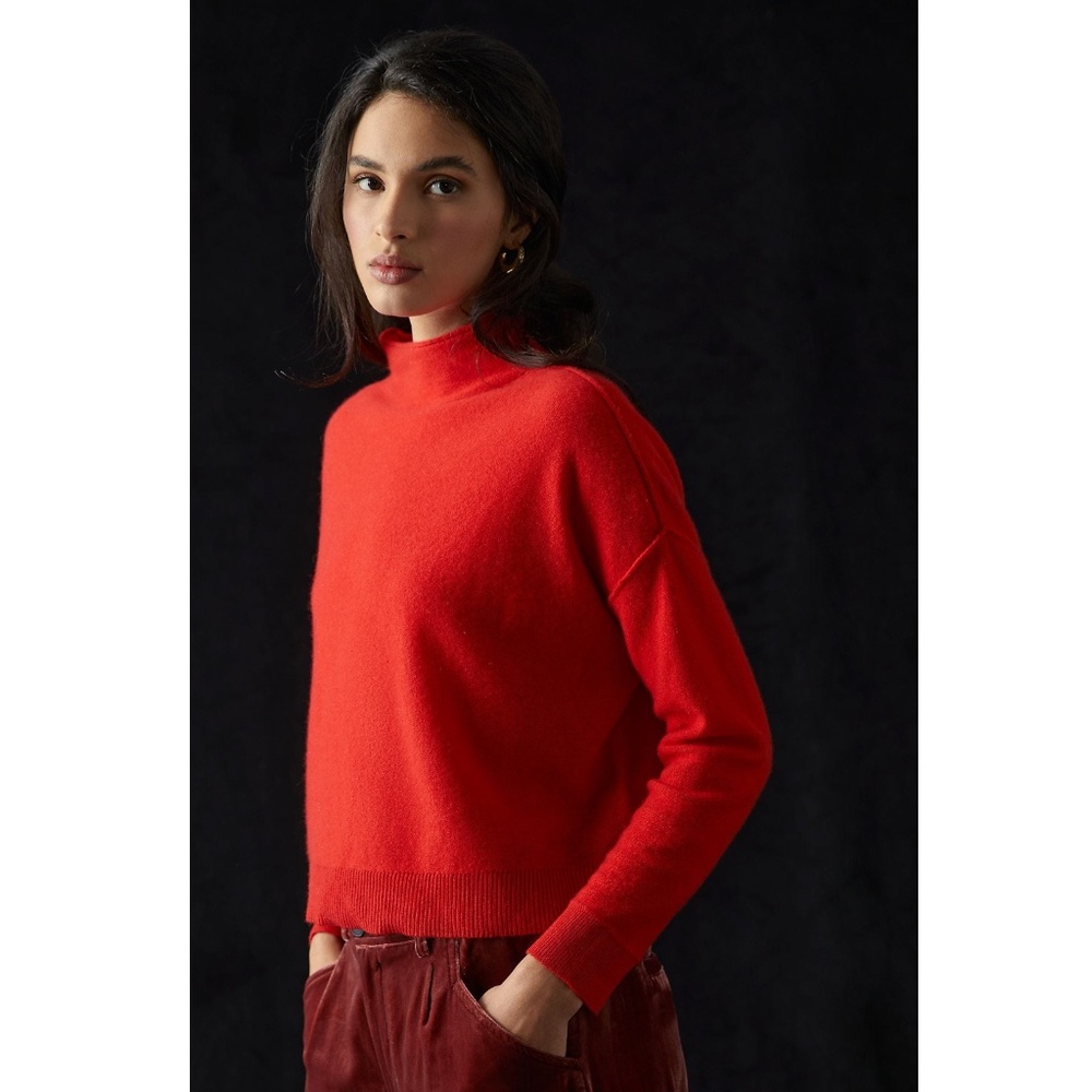 Anthropologie Pilcro Alani Cashmere Mock Neck Sweater